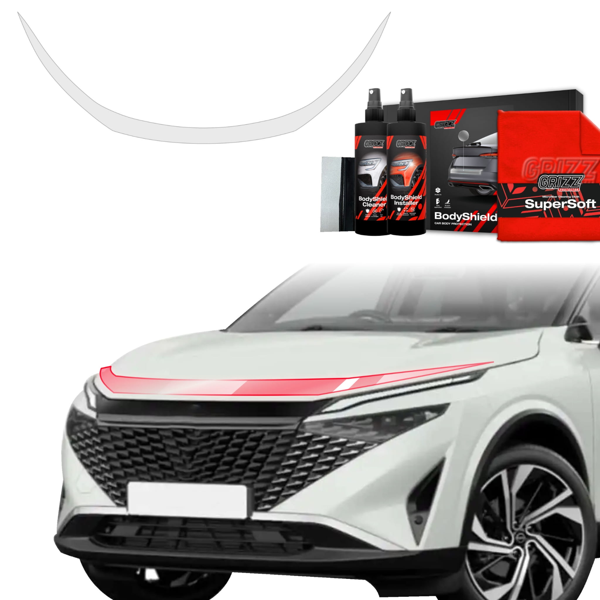 Folia ochronna Grizz Protector na maskę do Nissan Qashqai 3 Facelift (2024-2026)