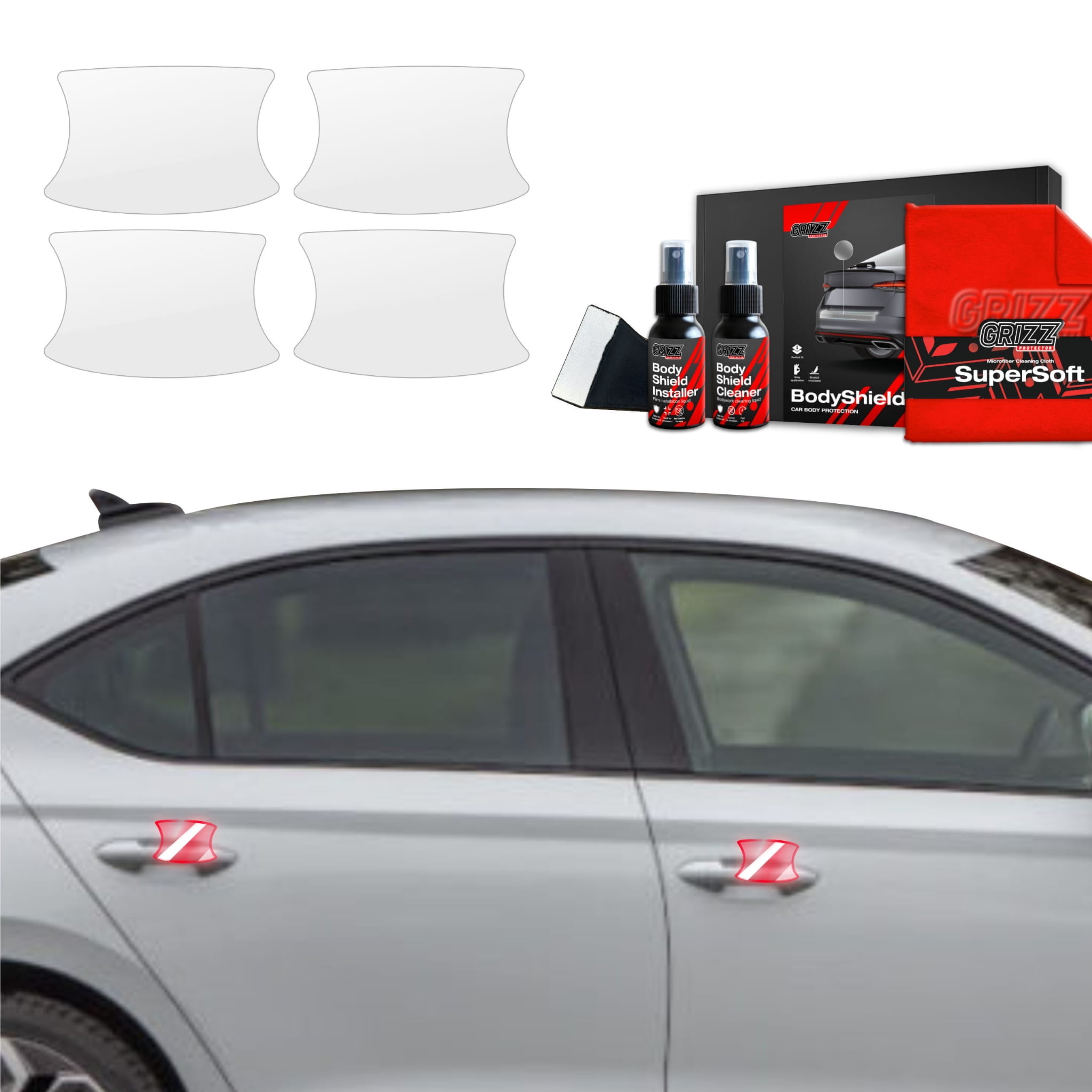 4w1 Folia ochronna Grizz Protector pod klamki do Skoda Octavia 4 Hatchback Facelifting (2024-2026)