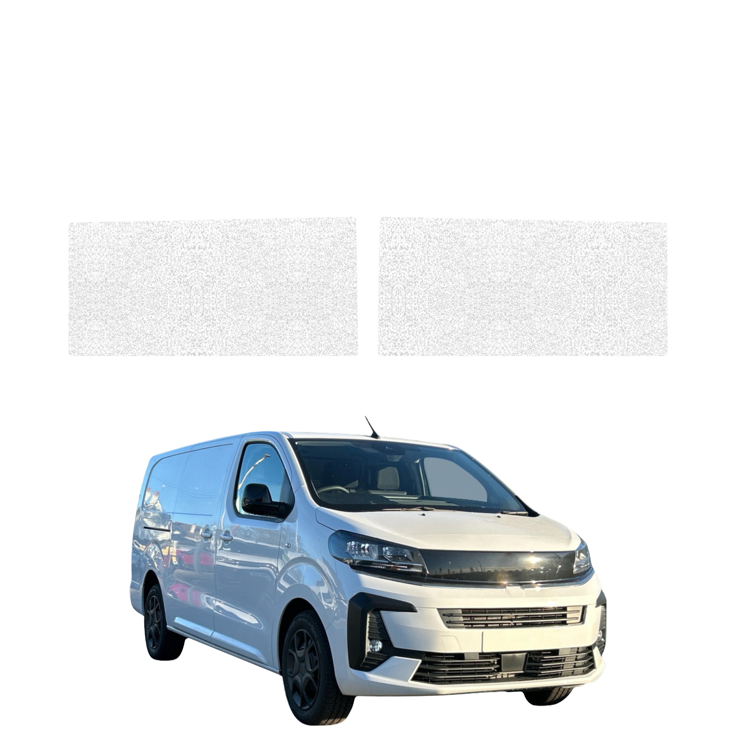 2w1 Biała powłoka techniczna Grizz Protector na przednie progi bez wcięcia Opel Vivaro (2024-2026)