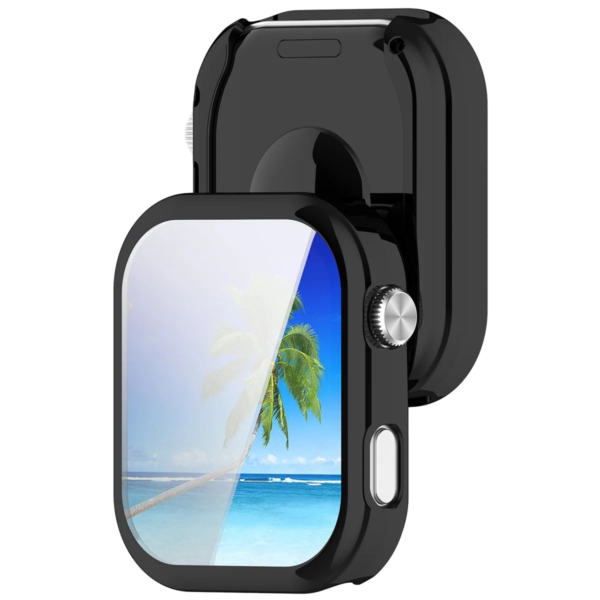 Etui z osłoną ekranu Bizon Case Watch Felipe do Xiaomi Redmi Watch 6, czarne