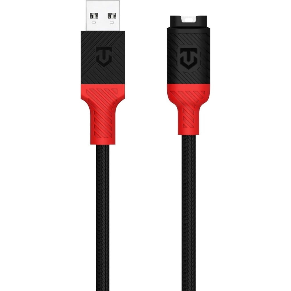 Image of Kabel do ładowania zegarków Garmin, Tactical Recce 3:20, USB-A, 1m, czarno-czerwony