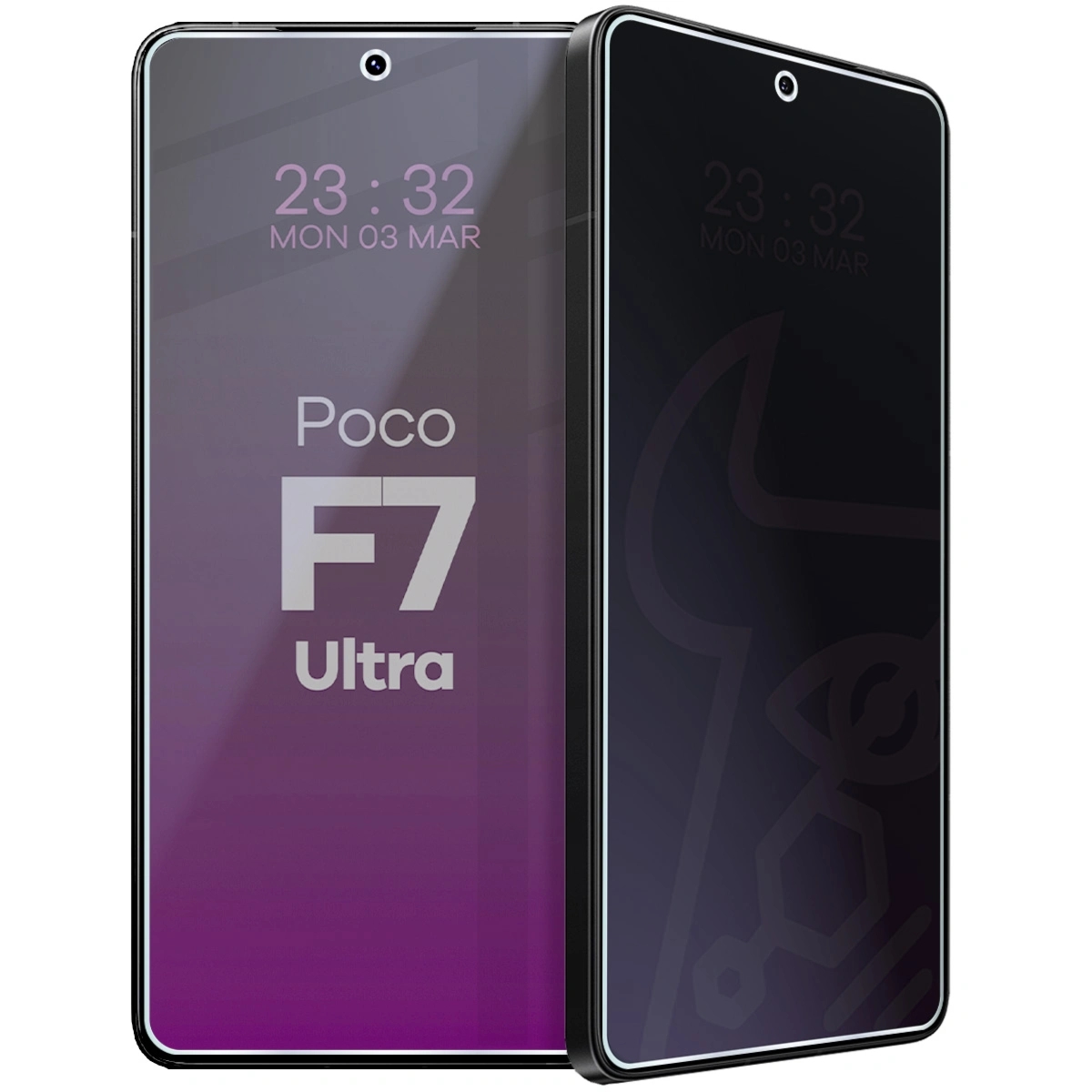Prywatyzujące szkło hybrydowe Bizon Hybrid Shadow do Xiaomi POCO F7 Ultra, matowe