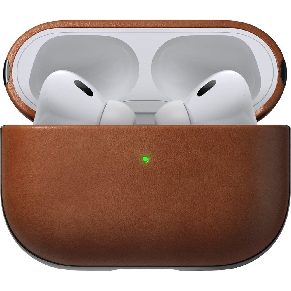 Image of Etui Nomad Modern Leather Case Apple AirPods Pro 2, jasnobrązowe