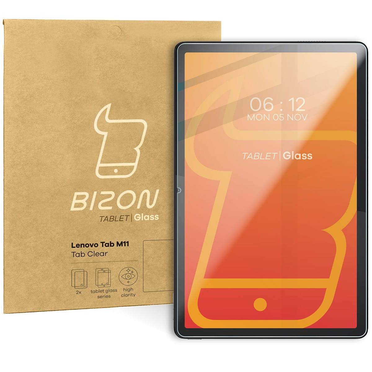 Szkło hartowane Bizon Glass Tab Clear Duo do Lenovo Tab M11 10,95″ 1 gen., 2 sztuki