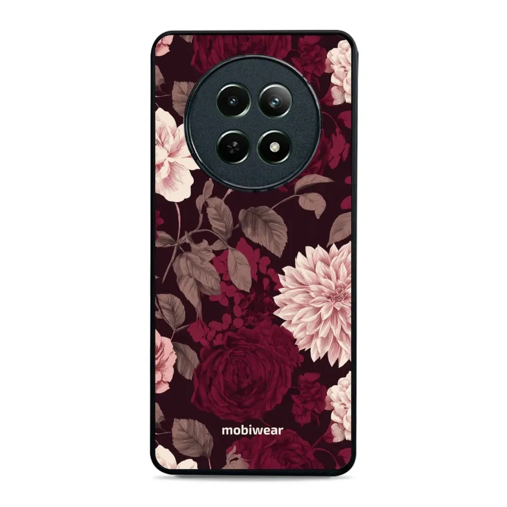 Etui ochronne do realme 12, Mobiwear Glossy Case, wino i dalie