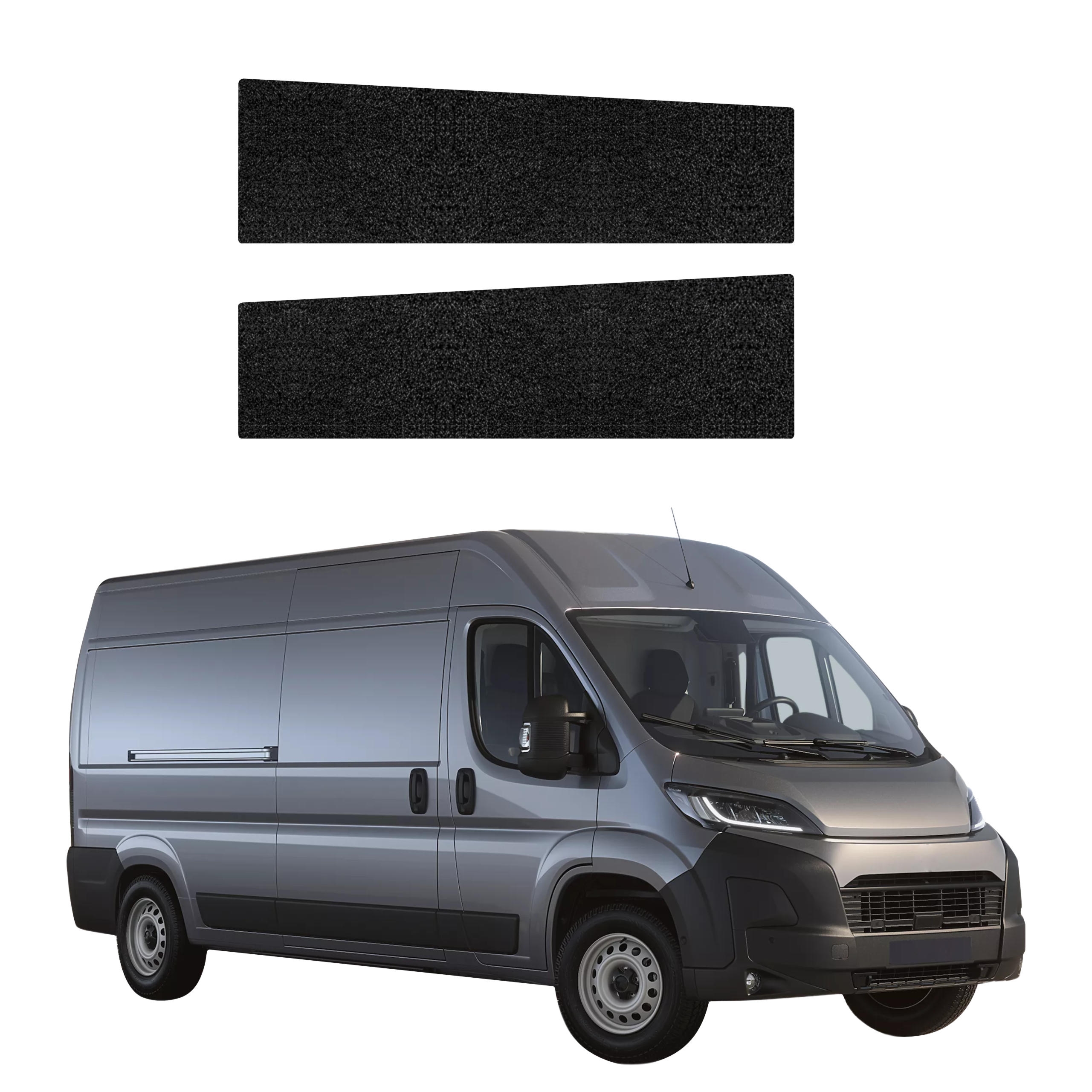 2w1 Czarna powłoka techniczna Grizz Protector na przednie progi Toyota Proace Max (2024-2026)