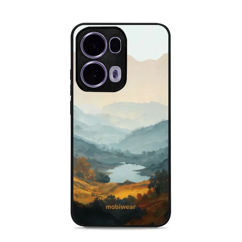 Etui ochronne do OPPO Reno13 Pro, Mobiwear Glossy Case, jezioro w dolinie