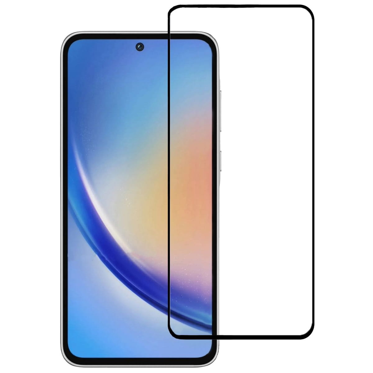 Image of Szkło hartowane Mocolo TG + Full Glue do Galaxy A35 5G/A55 5G, czarna ramka