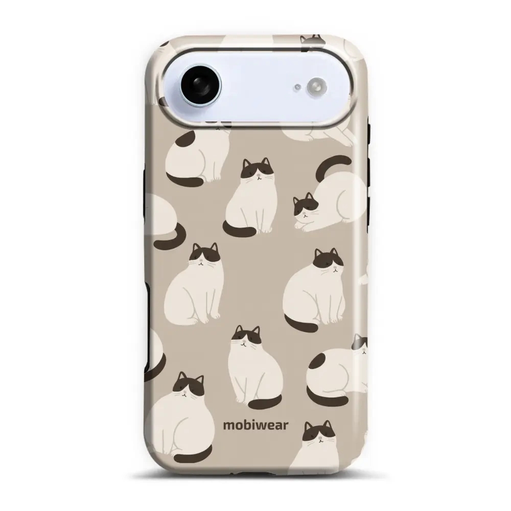Etui ochronne do iPhone Air, Mobiwear Elite Pro, kawa miau
