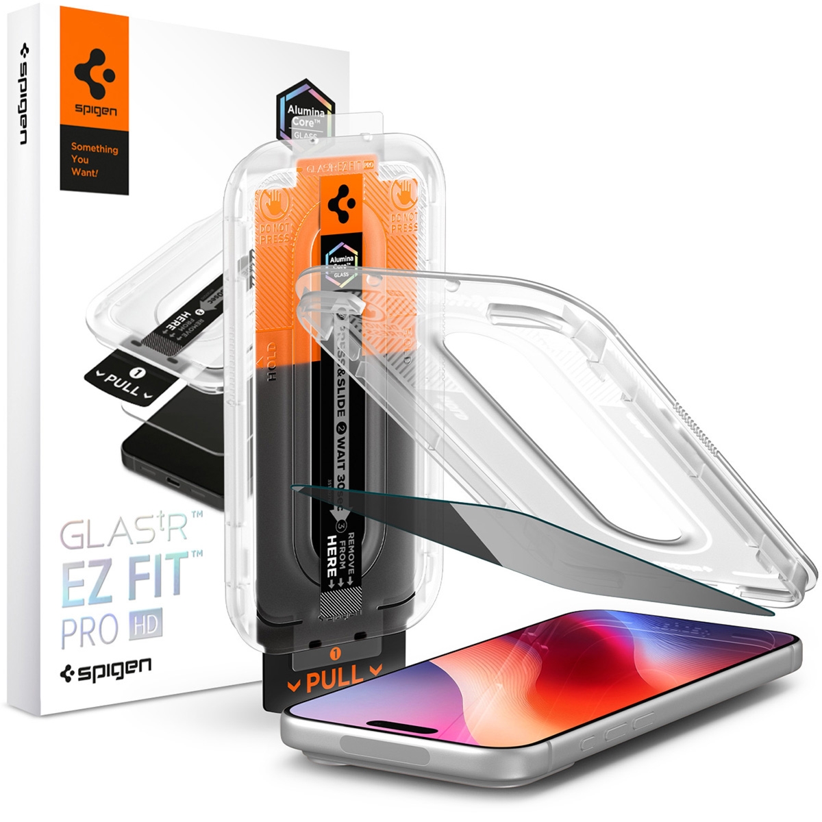 Szkło prywatyzujące do etui + Aplikator Spigen Glas.tR EZ Fit Pro Privacy 1-Pack (AC) do iPhone 18 Pro