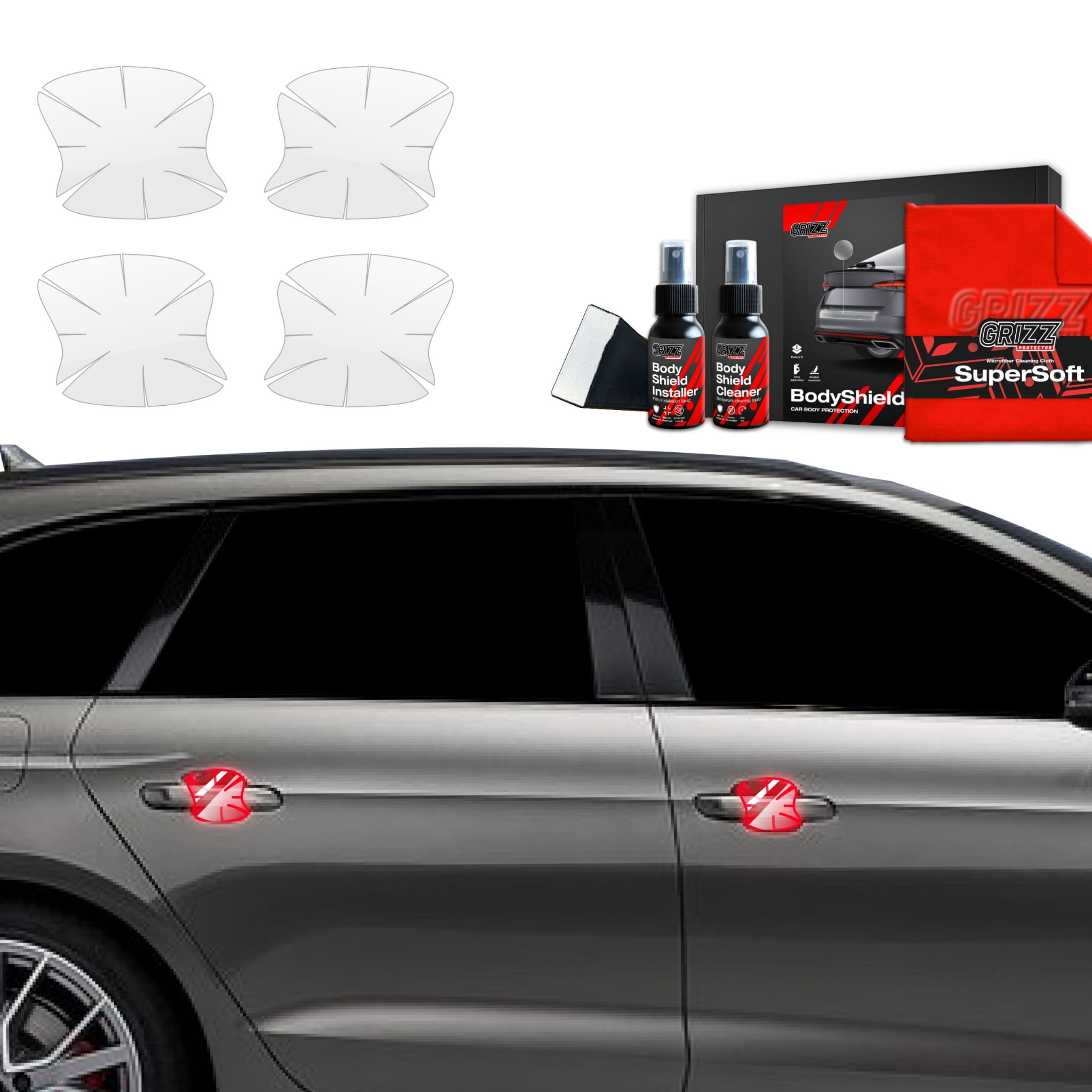 4w1 Folia ochronna pod klamki Grizz Protector do Audi A4 Avant (2019-2024)