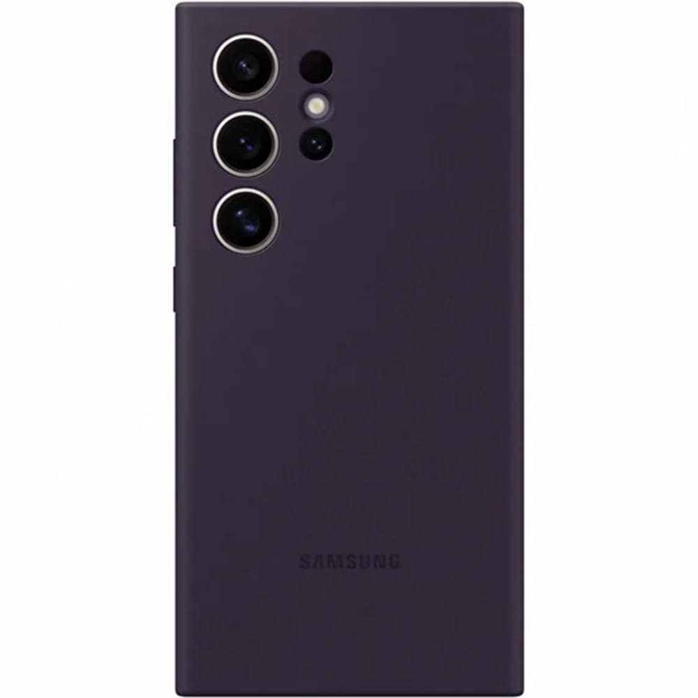 Etui Samsung Silicone Cover do Galaxy S24 Ultra, ciemnofioletowe