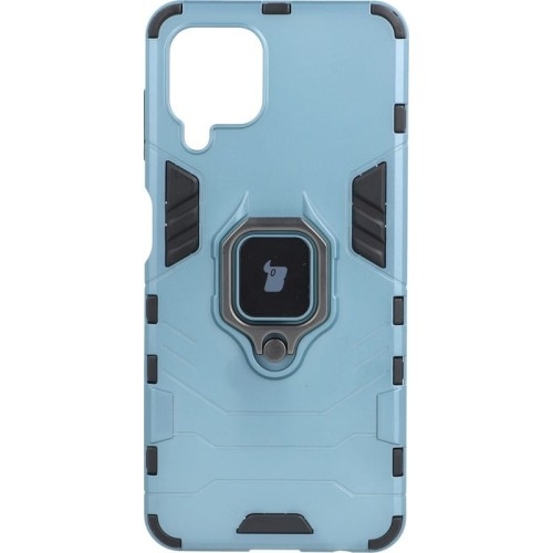 Image of Etui Bizon Case Armor Ring do Galaxy A22 4G / M22, niebieskie