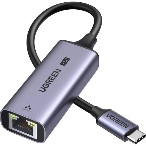 Image of Adapter USB-C - Ethernet (RJ45) 2.5Gb/s, Ugreen CM648, szary