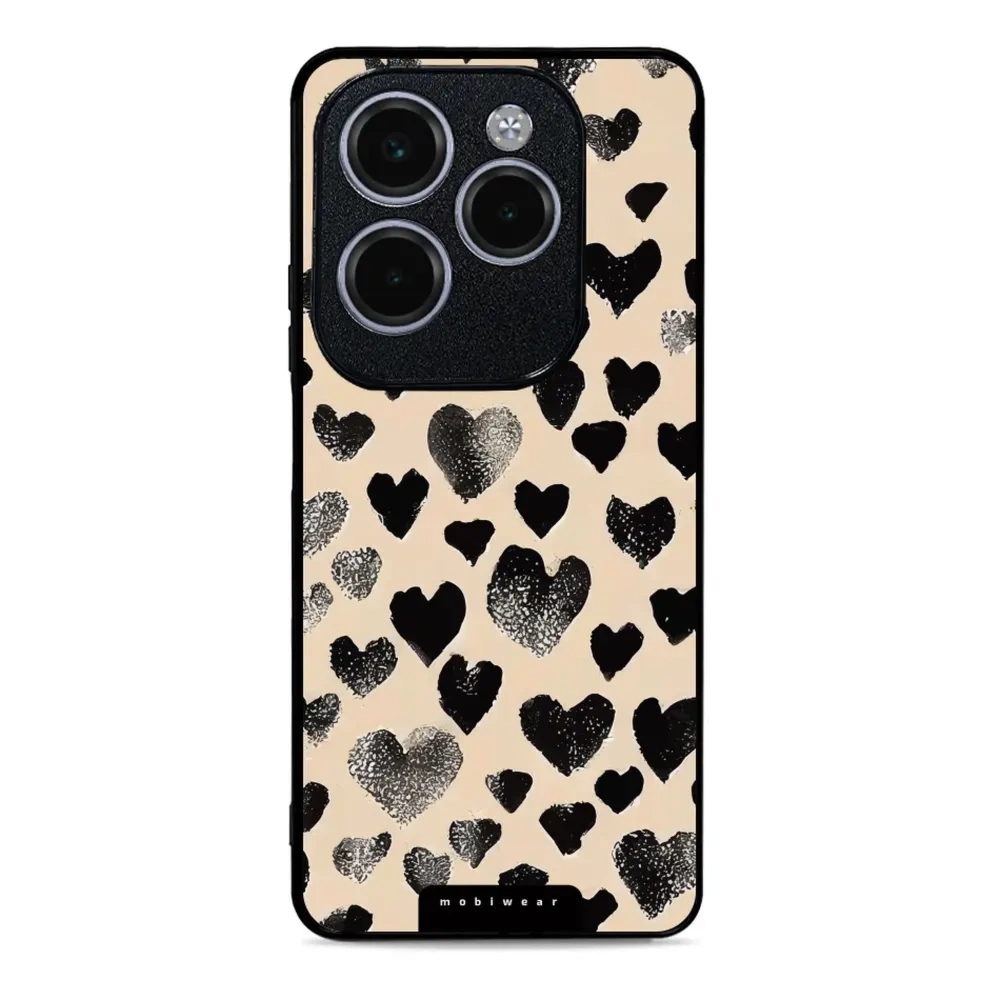 Etui ochronne do Infinix Hot 40 Pro, Mobiwear Glossy Case, beżowa miłość