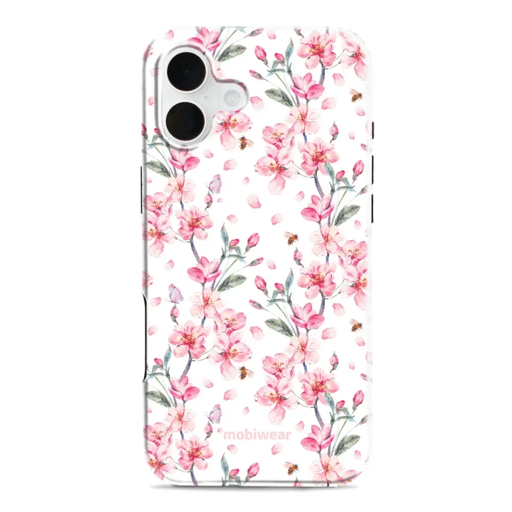 Etui ochronne do iPhone 16 Plus, Mobiwear Elite Pro, japoński bukiet