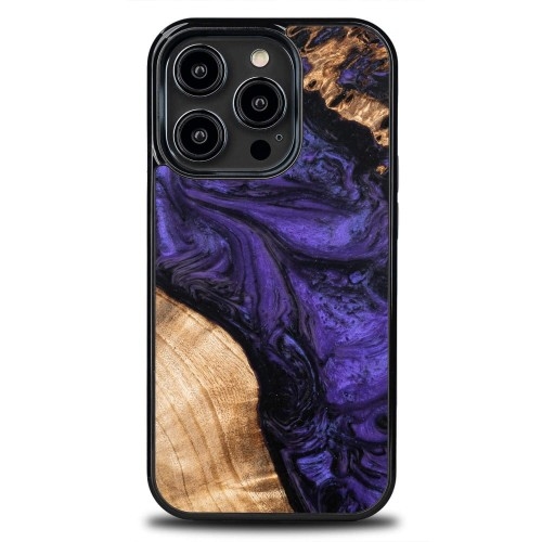 Image of Drewniane etui Bewood do iPhone 15 Pro, Violet