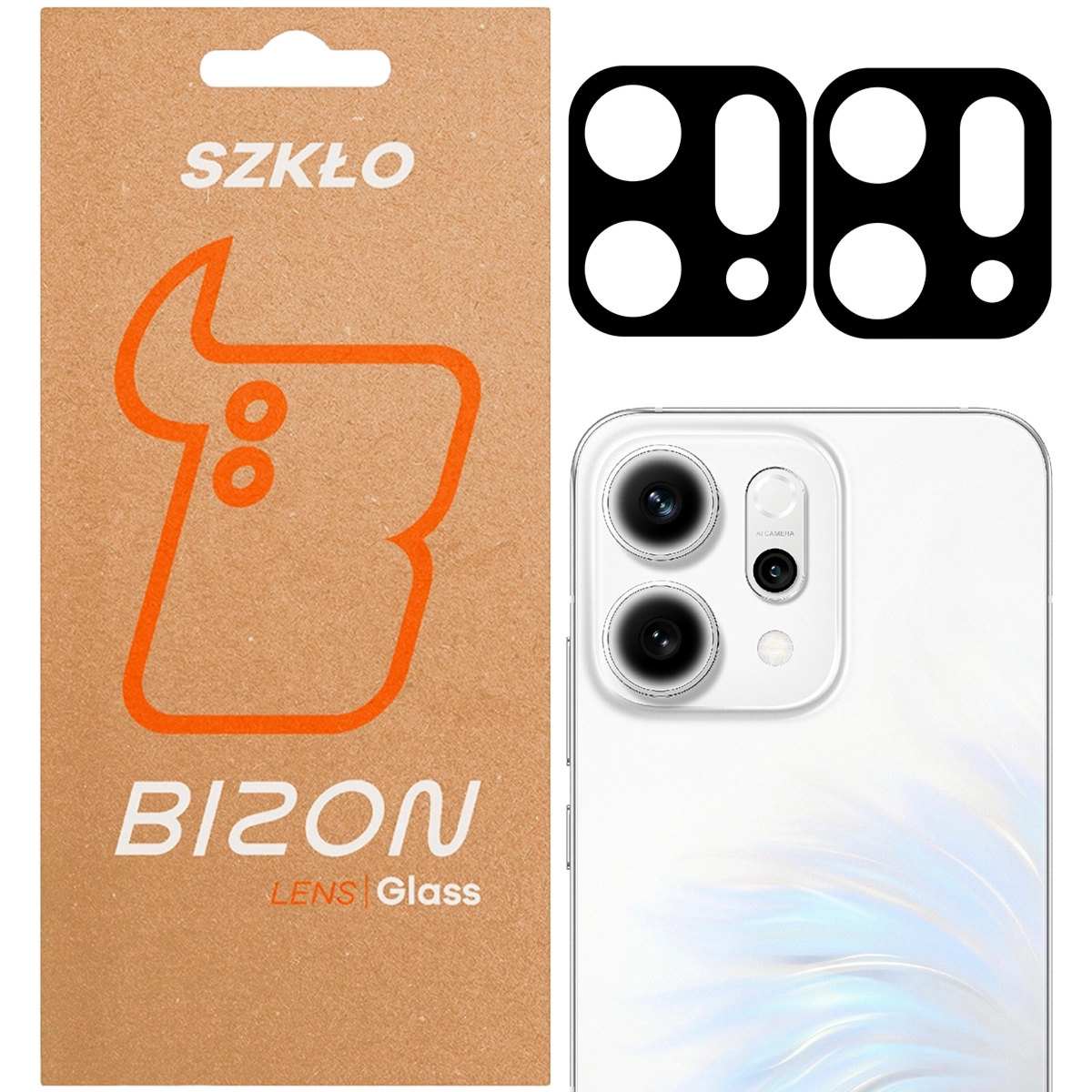 Szkło na aparat Bizon Glass Lens do Oppo Reno 14, 2 sztuki