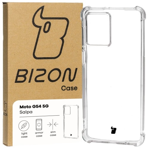 Image of Elastyczne etui Bizon Case Salpa do Motorola Moto G54 5G, przezroczyste