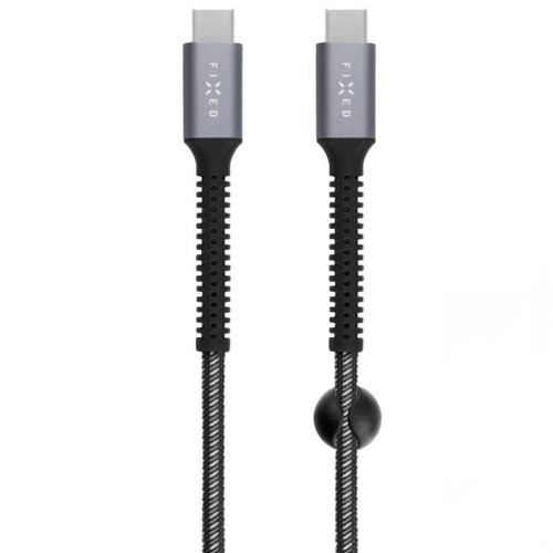 Image of Kabel Fixed Armor Cable USB-C / USB-C PD 240W, 1.2 m, szary