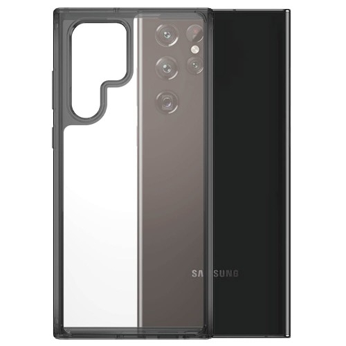 Image of Antybakteryjne etui PanzerGlass HardCase do Galaxy S22 Ultra, przezroczyste z przydymionymi ramkami