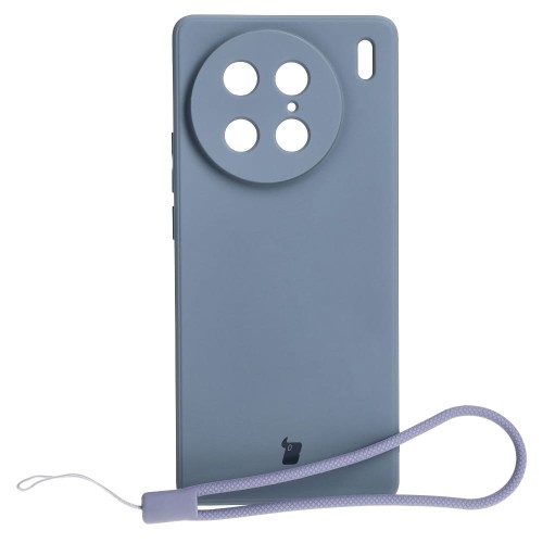 Image of Etui Bizon Case Silicone Sq do VIVO X90 Pro, szare