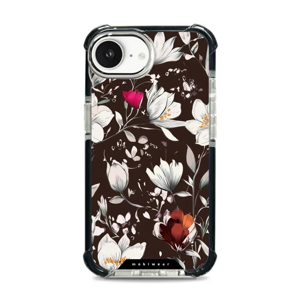 Etui ochronne do iPhone 17e / 16e do MagSafe, Mobiwear Elite Bumper, nocny bukiet