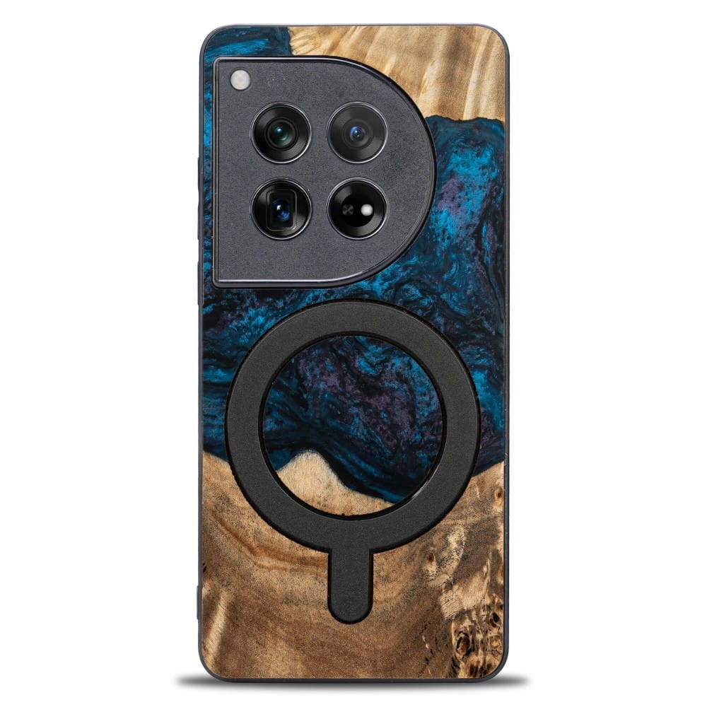 Drewniane etui do OnePlus 12, Bewood Unique Planets Neptun do MagSafe