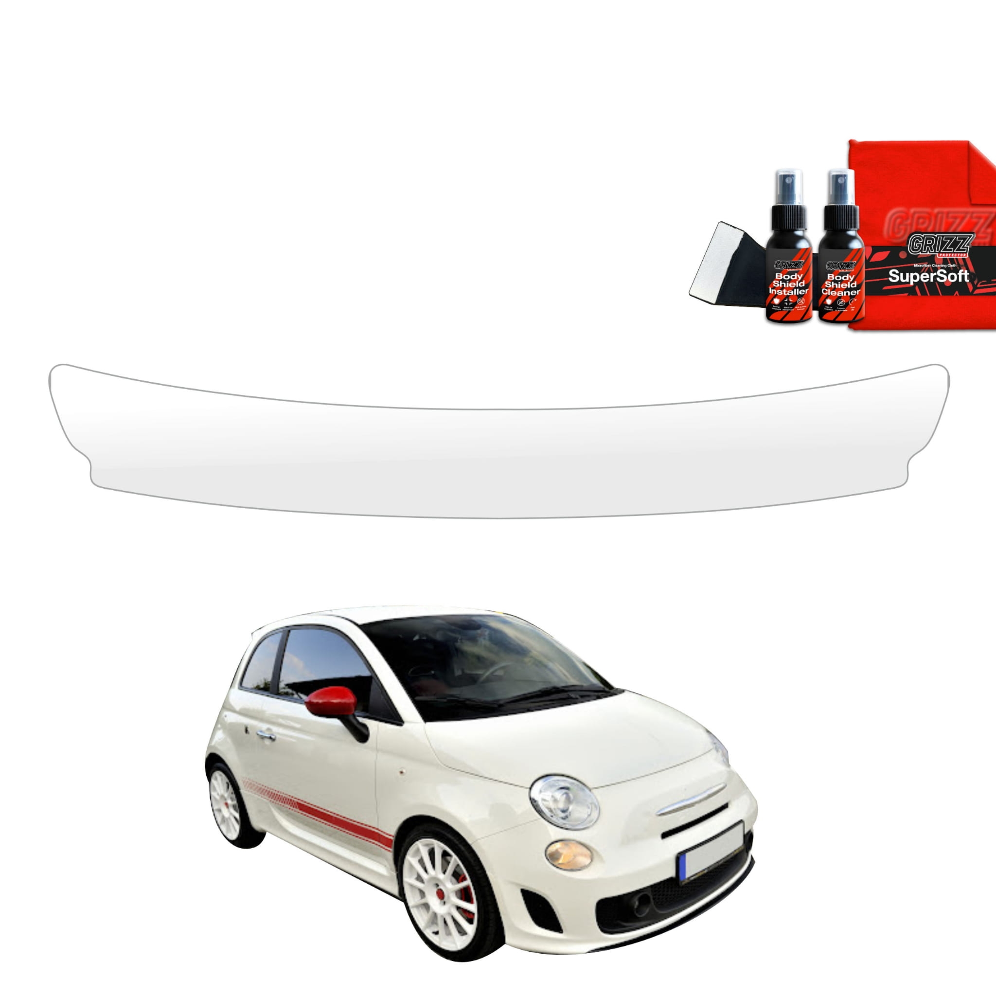 Folia ochronna na próg bagażnika Grizz Protector do Abarth 500 (2016-2023)