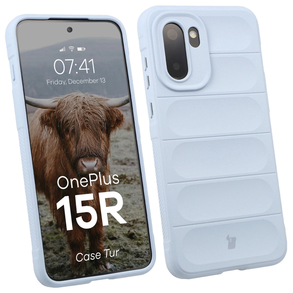 Pancerne etui Bizon Case Tur do OnePlus 15R, jasnoniebieskie