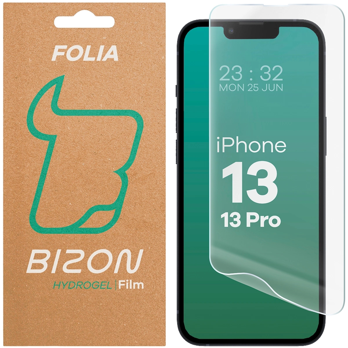 Folia hydrożelowa na ekran Bizon Film Hydrogel Front do iPhone 13 / 13 Pro, 1 sztuka
