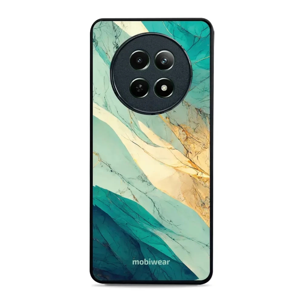 Etui ochronne do Realme 12 5G, Mobiwear Glossy Case, turkusowy marmur
