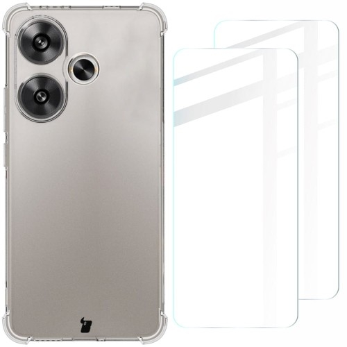 Image of Etui + 2x szkło hartowane Bizon Case Clear Pack do Xiaomi Poco F6