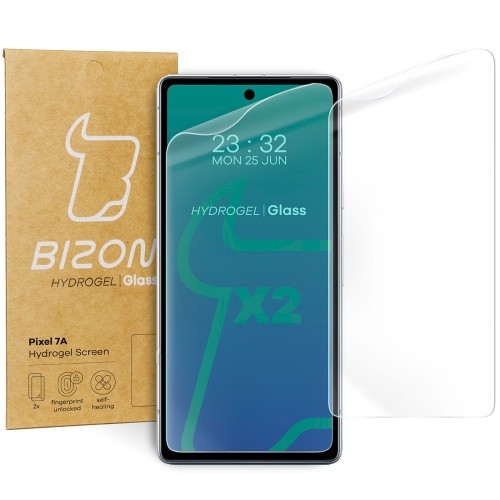 Image of Folia hydrożelowa na ekran Bizon Glass Hydrogel do Pixel 7A, 2 sztuki