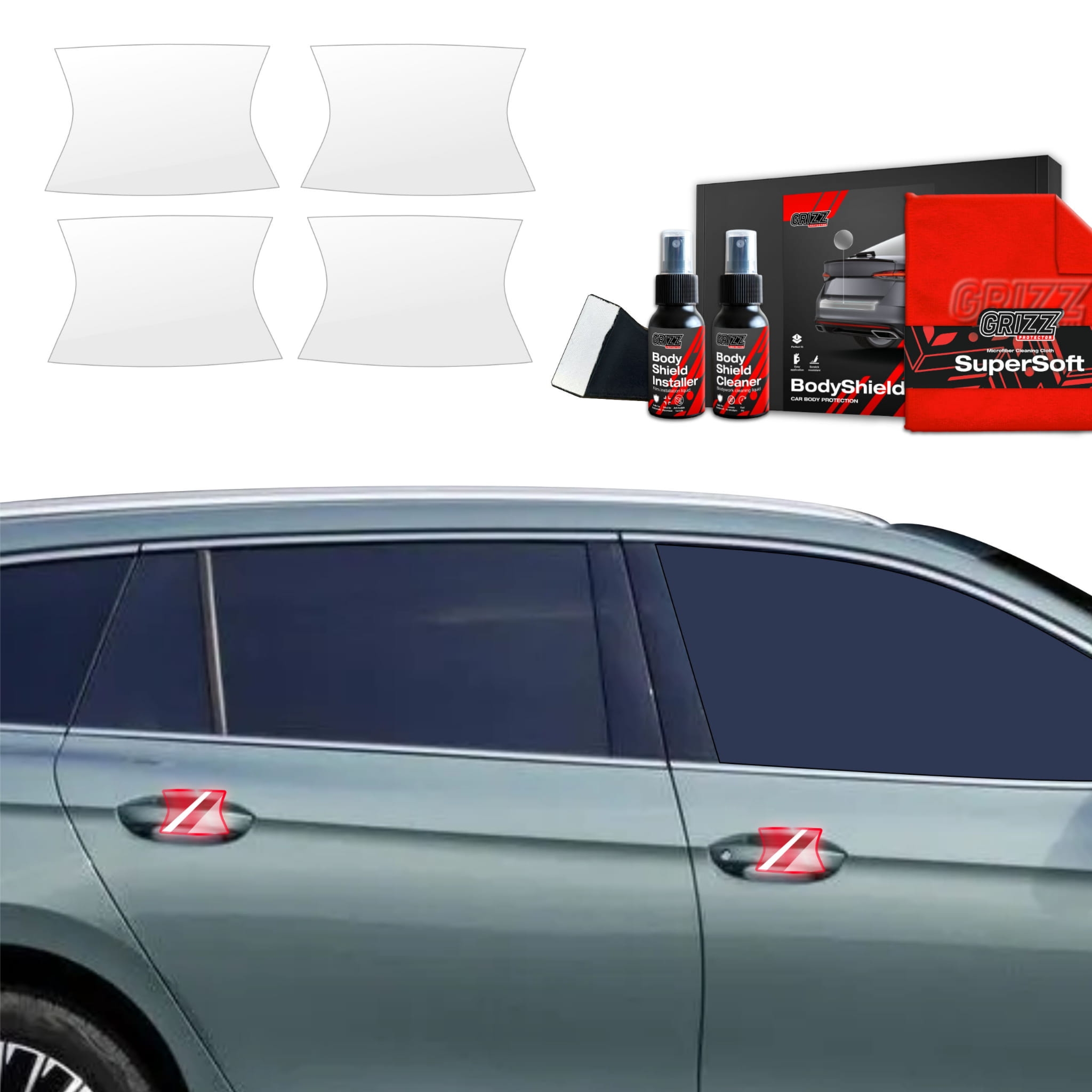 4w1 Folia ochronna Grizz Protector pod klamki do Volkswagen VW Passat B9 (2024-2026)