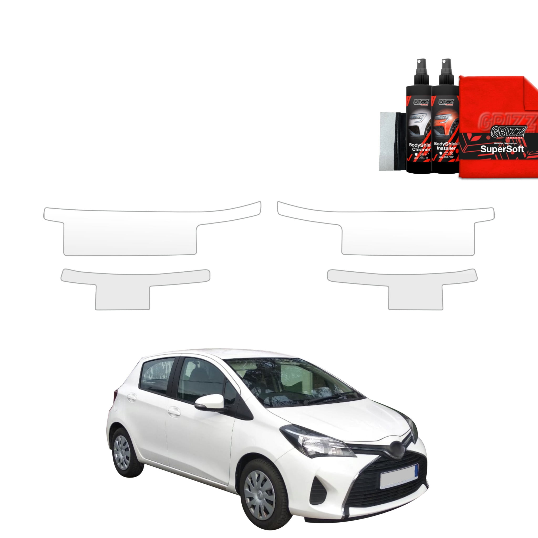 4w1 Folia ochronna na progi Grizz Protector do Toyota Yaris (2011-2016)
