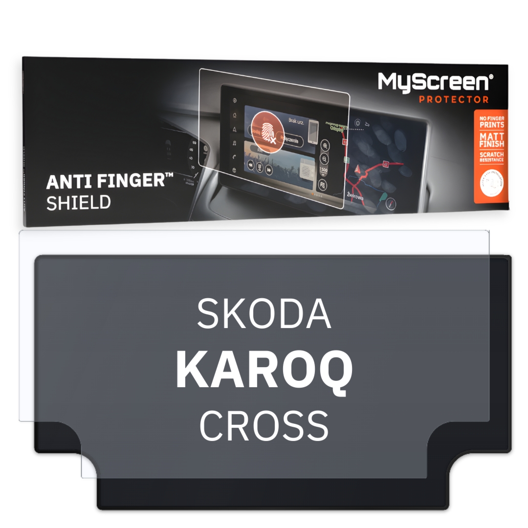 Folia samochodowa na ekran główny, MyScreen Anti Finger Shield do Skoda KAROQ I (2022-2026), matowa