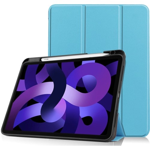 Image of Etui Bizon Case Tab Lizard do Apple iPad Air 6 / 5 / 4, błękitne