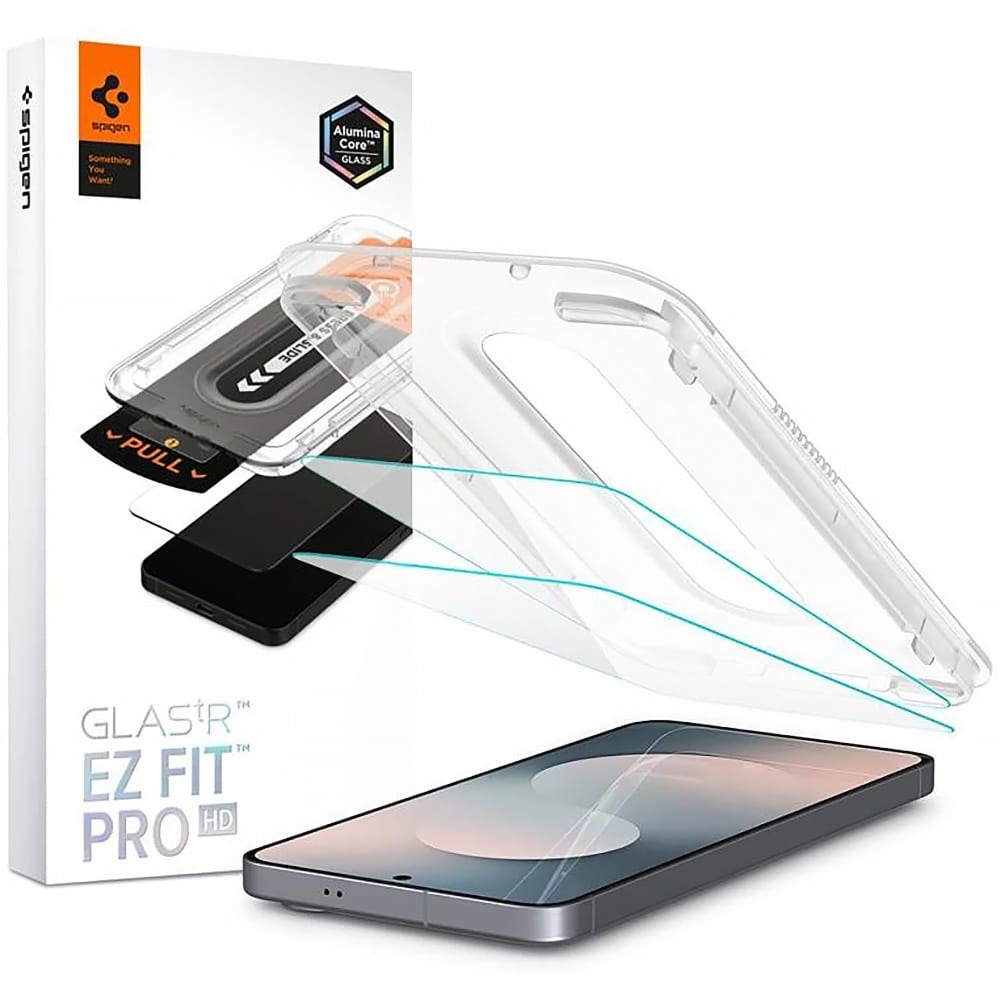 OUTLET: Szkło do etui + Aplikator Spigen Glas.tR EZ Fit Pro 2-Pack (AC) do Galaxy S26 FE/S25 FE