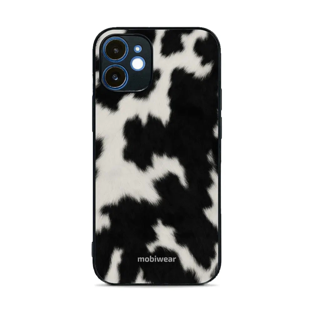 Etui ochronne do iPhone 12, Mobiwear Glossy Case, krowie futerko
