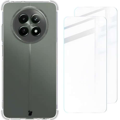 Image of Etui + 2x szkło hartowane Bizon Case Clear Pack do Realme 12 / 12x