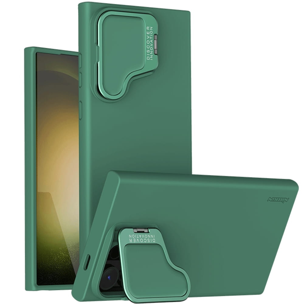 Image of OUTLET: Etui Nillkin Camshield Silky Prop do Galaxy S24 Ultra, ciemnozielone