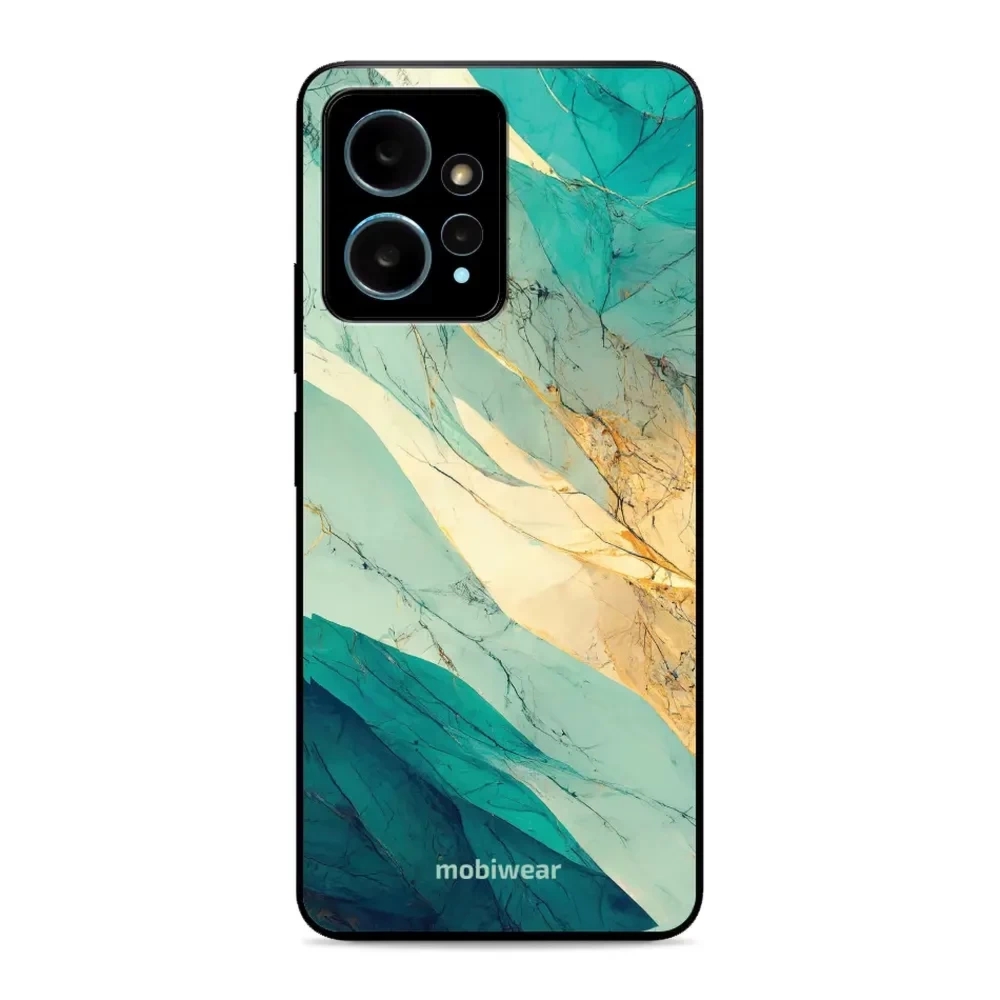 Etui ochronne do Xiaomi Redmi Note 12 4G, Mobiwear Glossy Case, turkusowy marmur