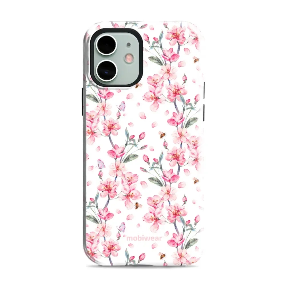 Etui ochronne do iPhone 12, Mobiwear Elite Pro, japoński bukiet