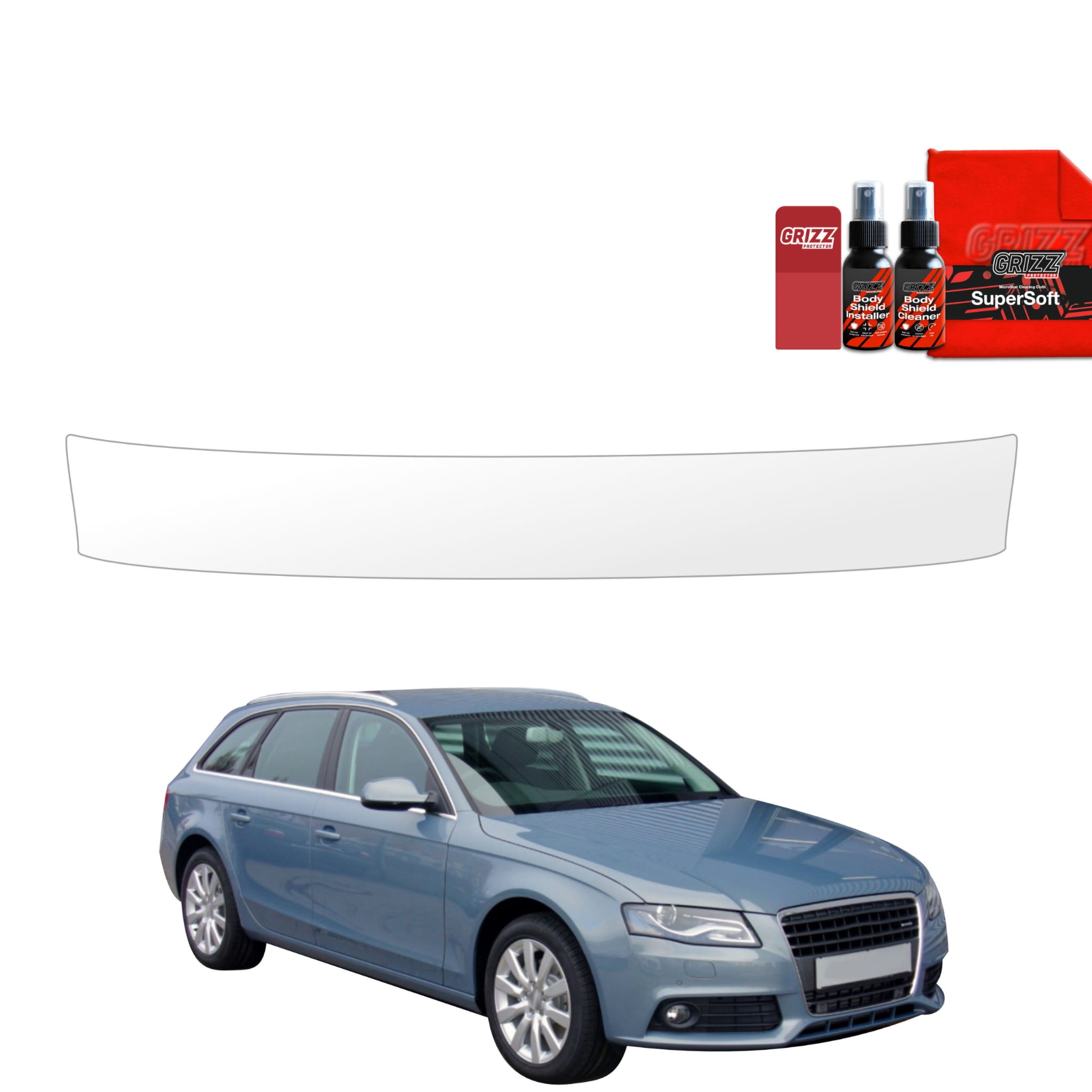Folia ochronna na próg bagażnika Grizz Protector do Audi A4 B8 Avant (2007-2011)