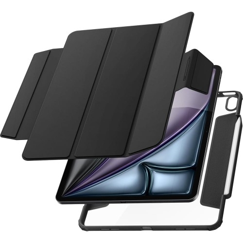 Image of Etui Spigen Air Skin Pro do iPad Air 13" 2024, czarne