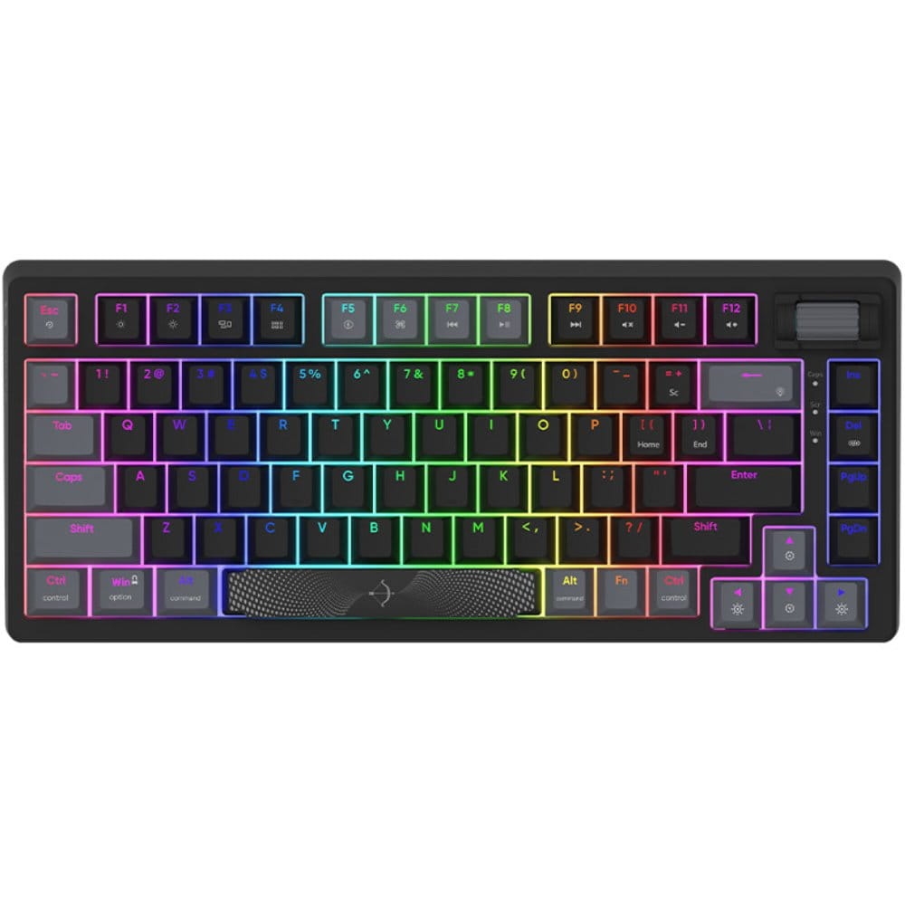 Image of Klawiatura mechaniczna gamingowa, AQIRYS Adara Mini LE RGB, USB-C, czarna