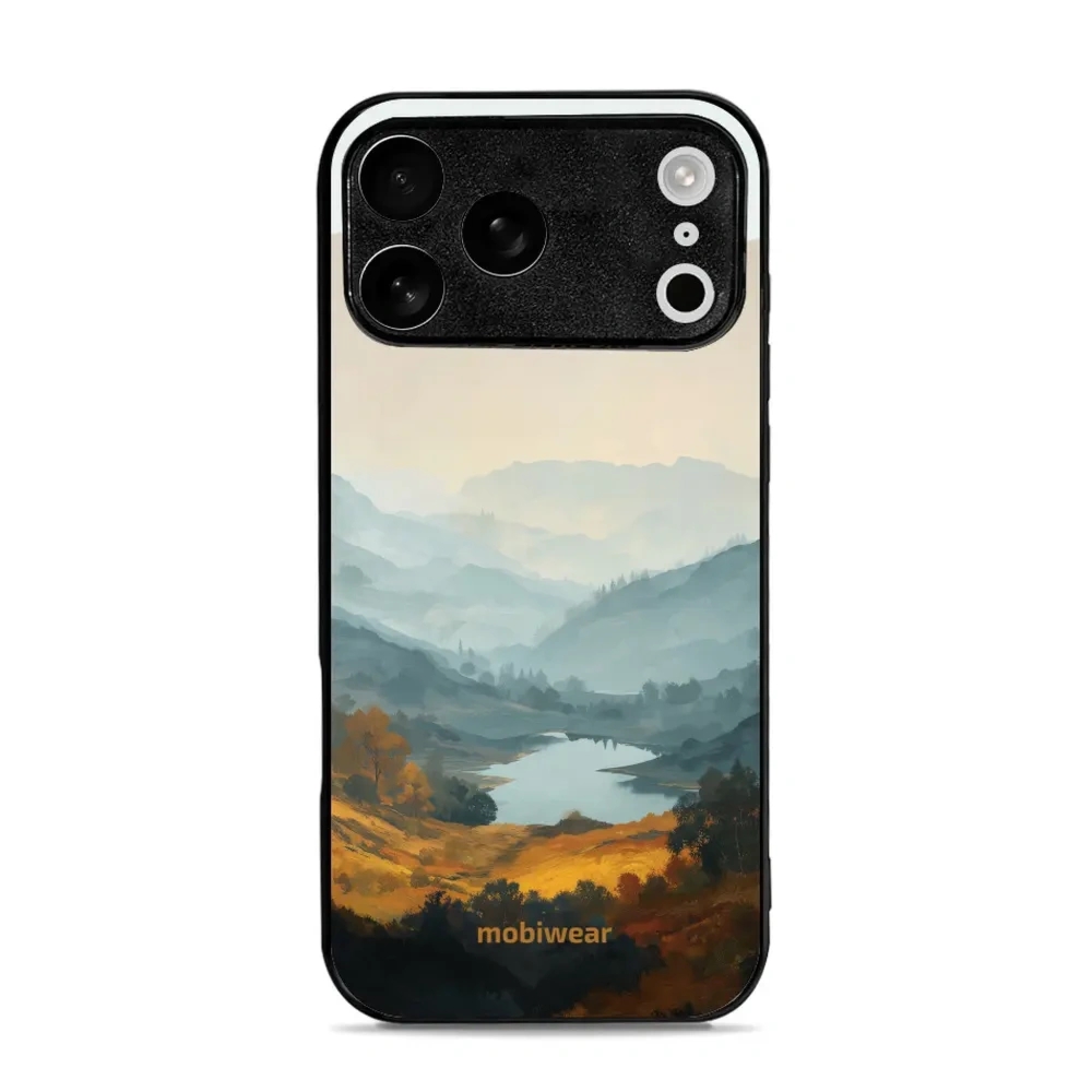 Etui ochronne do iPhone 17 Pro Max, Mobiwear Glossy Case, jezioro w dolinie