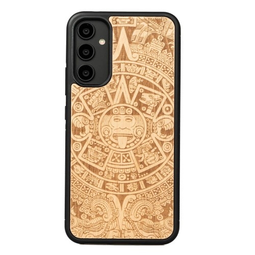 Image of Drewniane etui do Galaxy A54 5G, Bewood Kalendarz Aztecki Aniegre