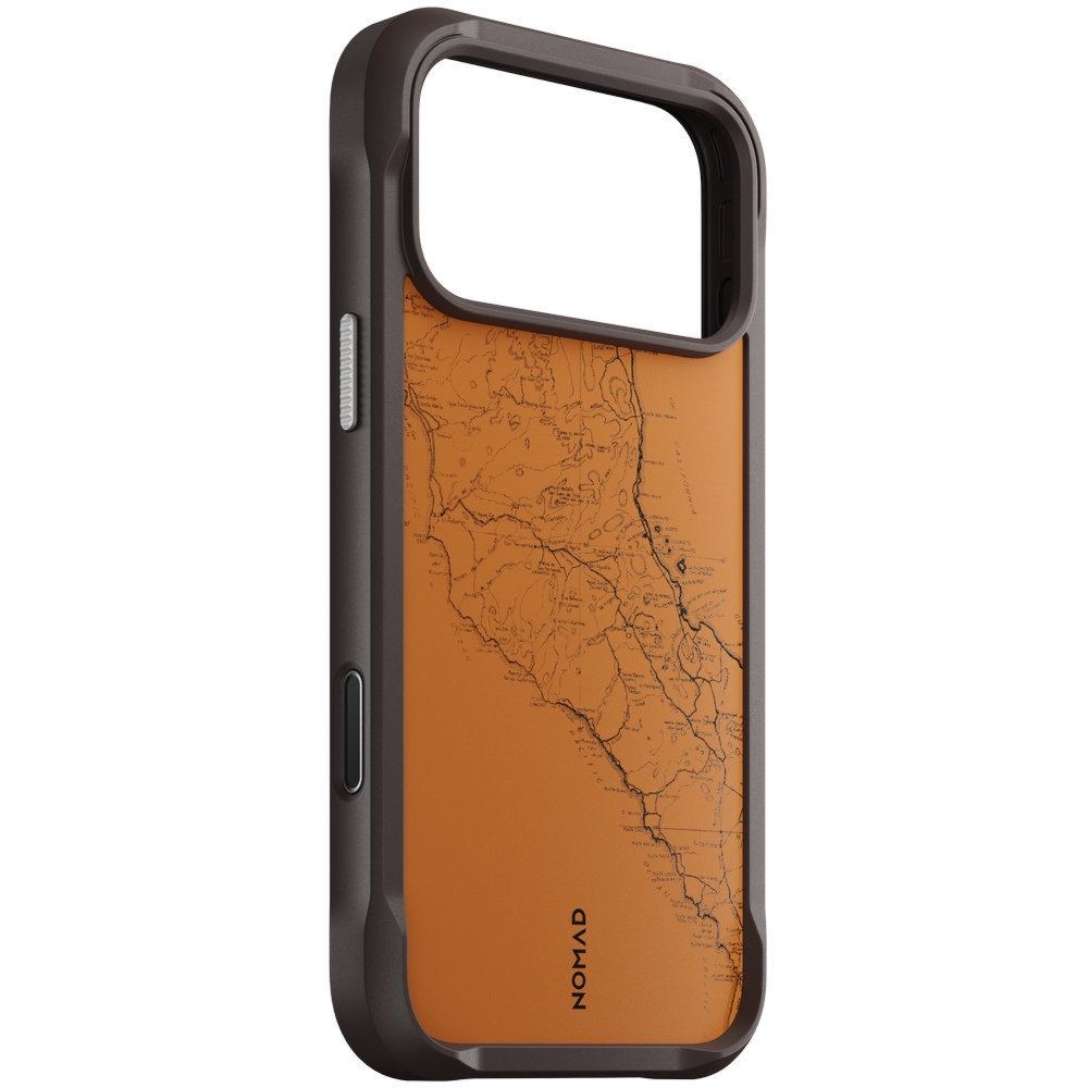 Etui ochronne Nomad Rugged Case do MagSafe do iPhone 18 Pro Max / 17 Pro Max, pomarańczowo-czarne wzorzyste